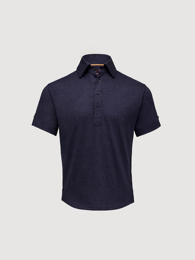Madeira French Linen Short Sleeve Polo