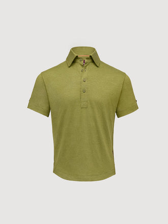 Madeira French Linen Short Sleeve Polo