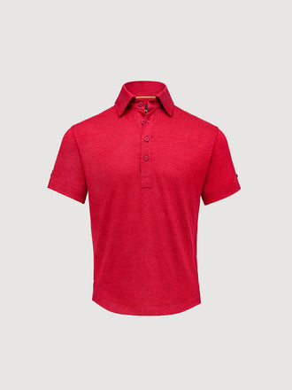 Madeira French Linen Short Sleeve Polo
