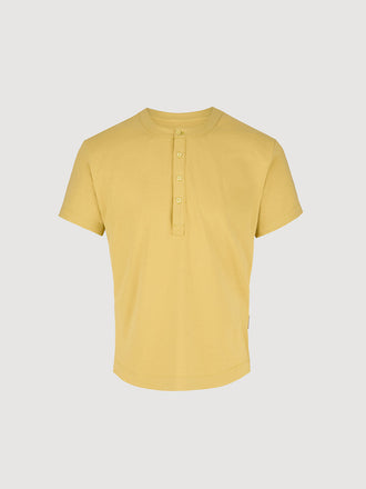 Buffed Cotton Short-Sleeve Henley