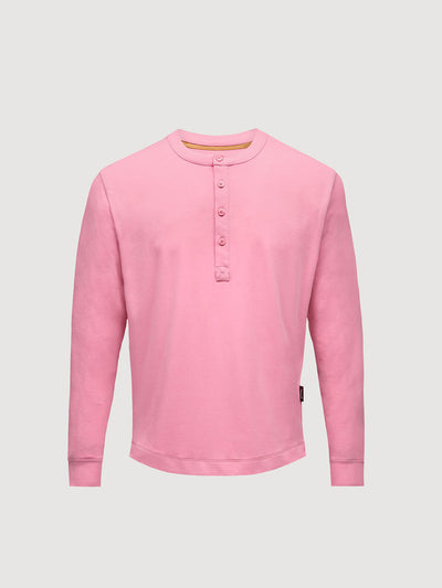 Buffed Cotton Long-Sleeve Henley