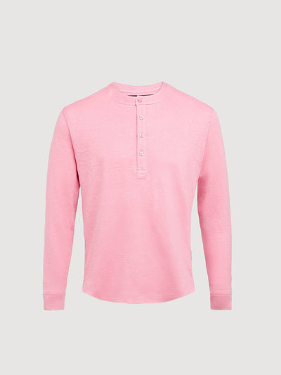 Greek Linen Long-Sleeve Henley