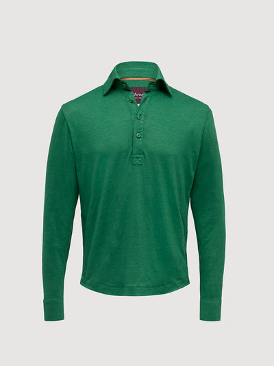 Madeira French Linen Long Sleeve Polo